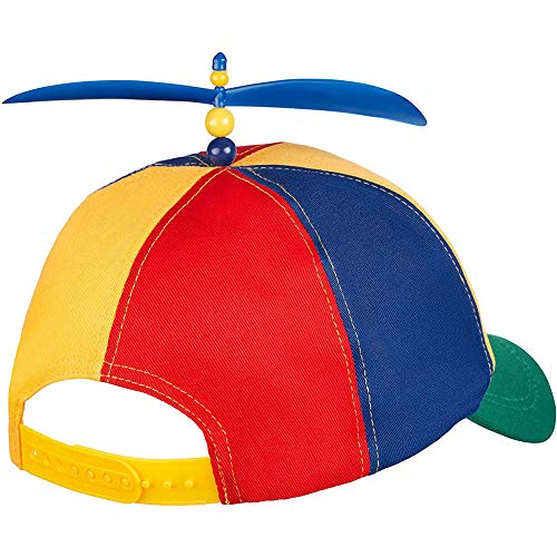 Sombrero de Hélice Sombrero de Payaso de Helicóptero Gorro de Arco Iris Sombrero Colorido de Disfraces de Fiesta Unisexo - tamaño ajustable