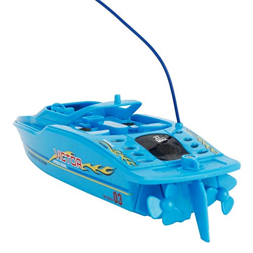 SSBH Barco de Control Remoto, Actividades al Aire Libre para niños Carrera de Botes de Velocidad de Agua Competición Modelo náutico Juguetes innovadores, Barco de Carreras RC para Piscinas y Lagos