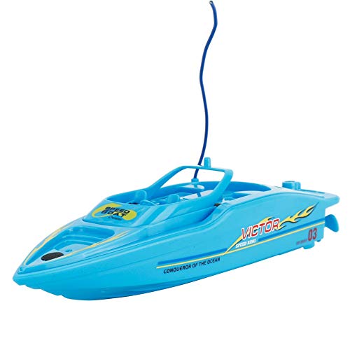 SSBH Barco de Control Remoto, Actividades al Aire Libre para niños Carrera de Botes de Velocidad de Agua Competición Modelo náutico Juguetes innovadores, Barco de Carreras RC para Piscinas y Lagos