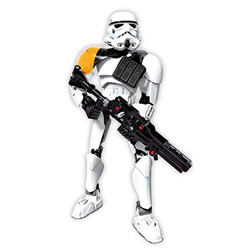 Star Wars Funcionable Figure Stormtrooper Darth Vader Kylo REN Chewbacca Boba Jango Fett General Grodou Action Figure Toy For Kid (Color : Stormtroop Commander)