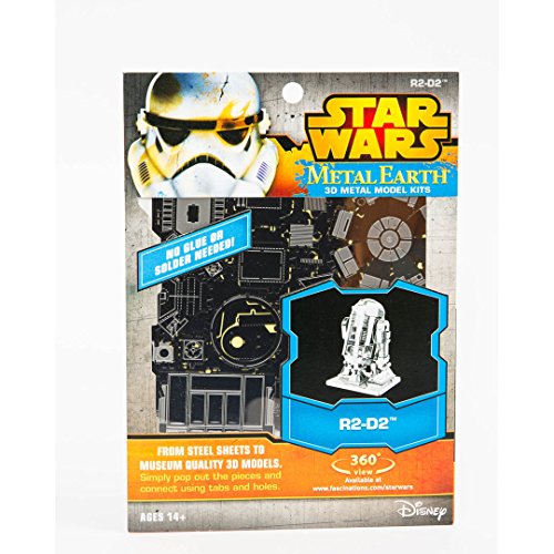 Star Wars-Maqueta de metal 3D R2-D2, color plateado Earth MMS250 , color/modelo surtido