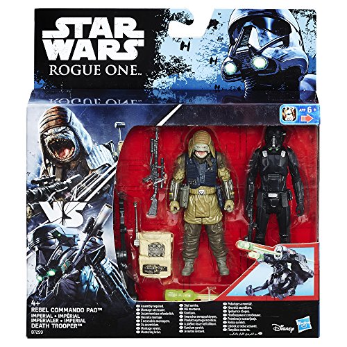 Star Wars Rogue One - Figuras Death Trooper Imperial y Comando Rebelde Pao (Hasbro B7259EL20)