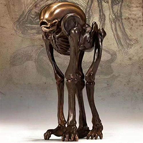 Stephen Statues & Sculptures - Bronze Alien avp Collectible modle Figure Toy Alien vs Predator Birth Machine Baby Bullet Statue Bust Statuette Home Decor - by 1 PCs