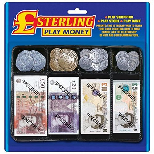 Sterling Pretend Play Money Set For Role Play Games by Carousel
