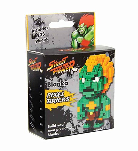 Street Fighter - Juego de construcción para niños (PP2385SF) - Figura Street Fighter Blanka Pixel Bricks
