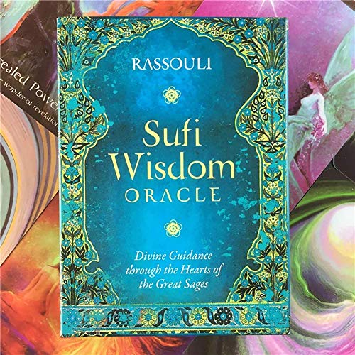 Sufi Wisdom Oracle Cards Tarot Cards Deck Table Board Game Cards Naipes Entretenimiento Familiar,Deck Game,with Tablecloth