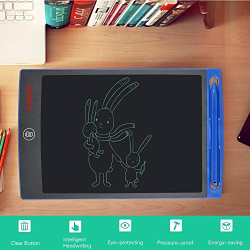 Tableta de Escritura LCD 8.5 Inch, NOBES LCD Tablero de Dibujo Pizarras mágicas,Tablet para Niños,Juguetes Regalos para Niños,Juegos Educativos (Azul)