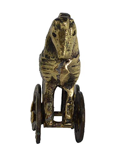 Talos Artifacts - Figura de caballo de Troya en miniatura de bronce – Antiguo Griego Mítico Batalla Homero Iíad