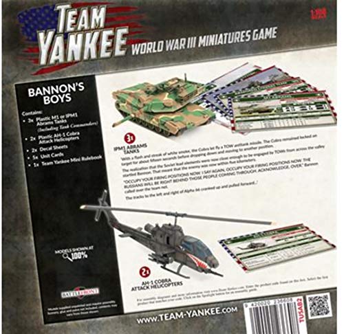 Team Yankee - "Bannon's Boys" de plástico del ejército