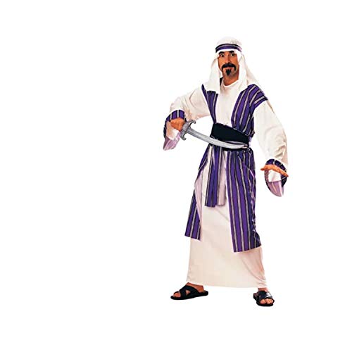 thematys® Disfraz de Aladdin Jeque sultán árabe para Hombre Cosplay, Carnaval y Halloween - Talla única 160-180cm