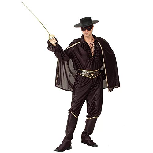 thematys® Disfraz de Zorro para Hombre Cosplay, Carnaval y Halloween - Talla única 160-180cm