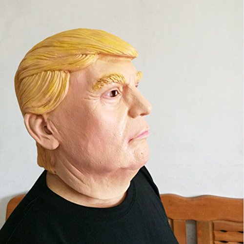 thematys Donald Trump - Máscara perfecta para carnaval y Halloween, disfraz para adultos, látex, unisex, talla única