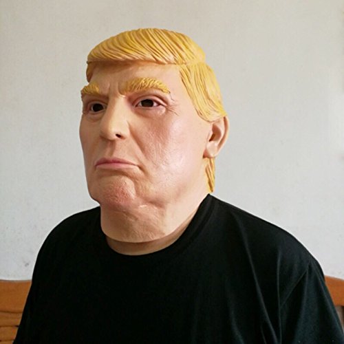 thematys Donald Trump - Máscara perfecta para carnaval y Halloween, disfraz para adultos, látex, unisex, talla única