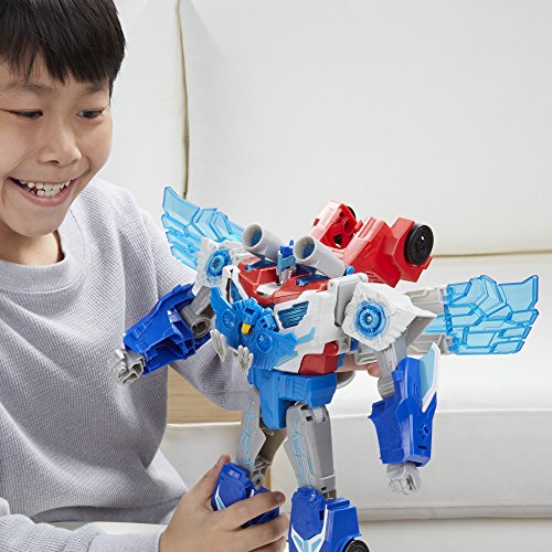 Transformers: Robots en Disguise Power Surge Optimus Prime y Aerobolt