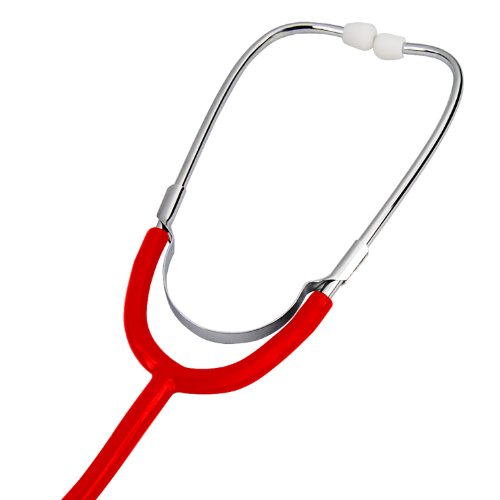 TRIXES Estetoscopio Rojo para Disfraces Doctor Accesorio de Vestuario y Accesorio Educativo con diafragma y características de Campana