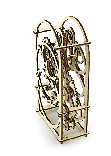 UGEARS- Temporizador mecánico Reloj 3D Madera Kit sin Pegamento, Multicolor (FBA_70004)