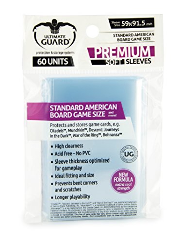 Ultimate Guard 10279 Êltimo Guardia Premium Mangas para Las Américas Juego de Mesa Tarjetas (60) Guardia último