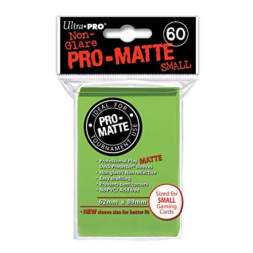 Ultra Pro 60ct Pro-Matte Lime Green Small Deck Protectors