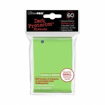 Ultra Pro Deck Protector - 60 Small Size Sleeves - Lime Green - Light - Japanese Size