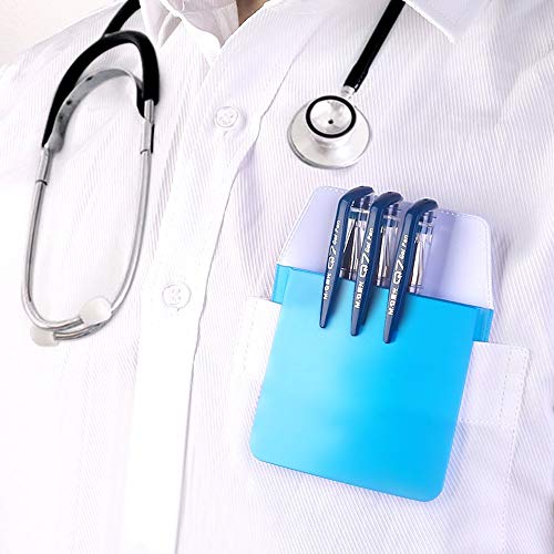 Uteruik - 6 Paquetes de Protectores de Bolsillo para Camisas, para bolígrafo, Escuela, Hospital, Oficina, para Fugas de bolígrafo
