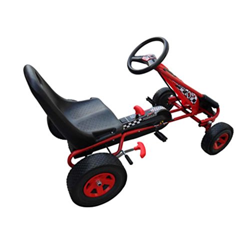 vidaXL Go-Kart de Pedales con Silla Ajustable Niños Coche de Paseo de Juguete