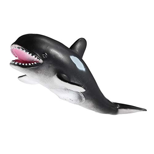 VIDOO 30Cm Tiburón Blanco Asesino Ballena Suave Modelo Juguetes Pegamento Material-Ballena