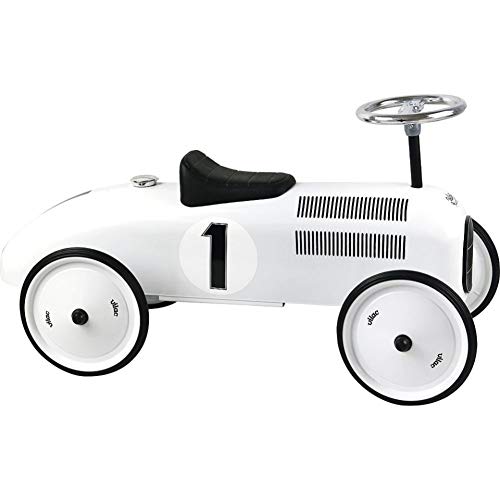 Vilac Vintage Ride On Car Speedster Metal Speedster - Coche (76,2 cm), color blanco polar