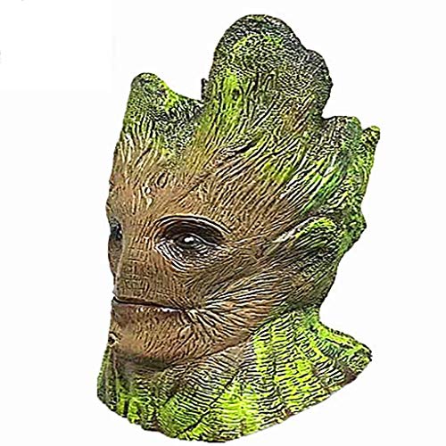 WANG XIN Máscara de Halloween Cosplay Galaxy Guard 2cosplay Máscara Small Gruitt Mask Sombrero Groot Small Tree Man Mask Star Jue