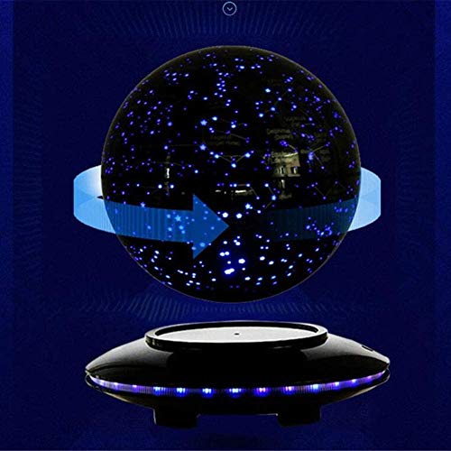 Whinop 6 Pulgadas Magnetic Globe con Luces Color LED,Azul Levitación Magnética para Decoración del Hogar y Escritorio de Oficina para Niños