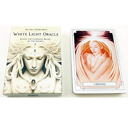 White Light Oracle: 44pcs Tarjetas de Tarot, Tarjetas de Juego Set para Juego de Mesa para Principiantes (Edición en inglés)