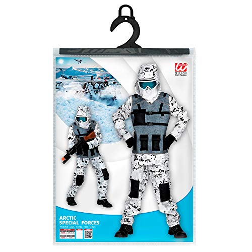 WIDMANN 01718 Arctic Special Forces - Disfraz para niños (158 cm), color blanco y gris , color/modelo surtido