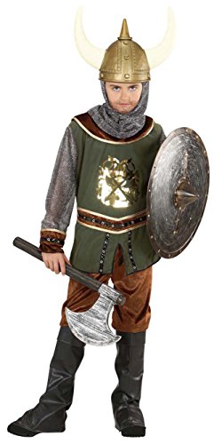 WIDMANN Infantil Vikingo Traje Medium 8-10 años (140 cm) de Toga Party Roma Sparticus Vestido de Lujo