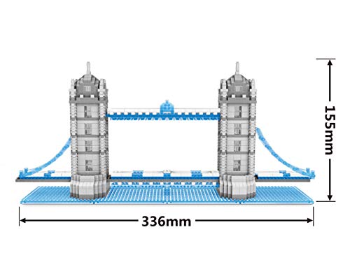 Wise Hawk Modelo de Arquitectura para armar con nanobloques. Tower Bridge de Londres. Tamaño Grande.
