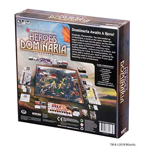 Wizkids Magic: The Gathering: Heroes of Dominaria Board Game Standard Edition - English