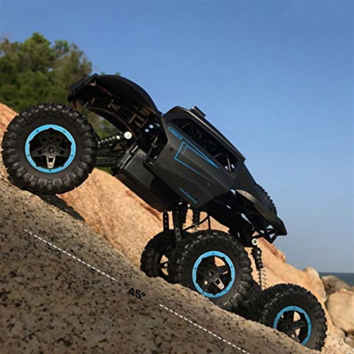 WNSS9 RC Racing Car 2.4GHz Control remoto de alta velocidad Coche con luces, RC Rock Rock Crawler Chariot Toys RTR Neumáticos grandes Buggy Juguete, 1:12 RC Coches Offroad 4x4 Fast Monster Truck for n