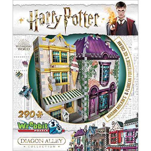 Wrebbit 3D Puzzle Harry Potter Madam Malkin's & Florean Fortecsue's Ice Cream 290