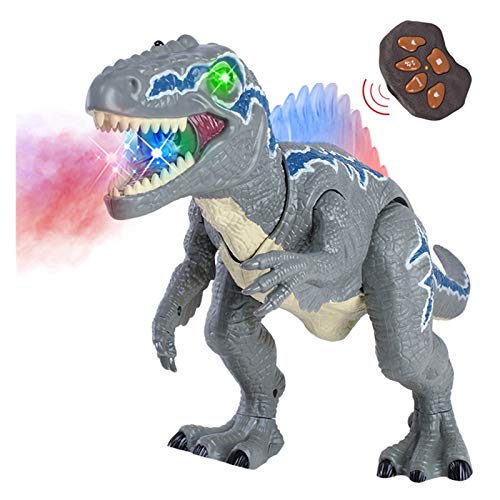 XIAOWEI Juguete Modelo Dinosaurio jurásico, Spray eléctrico Overlord Toy Toy Dinosaur Simulación Colorida Luminosa Se llamará un Juguete de Fuego Que Camina Apto para 4 años y más