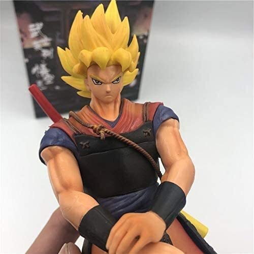 YIGEYI Dragon Ball Z Goku Samurai Series Super Saiyan Anime Action Figura 22 cm Figuras de PVC de PVC Modelo de colección Juguetes de Estatua