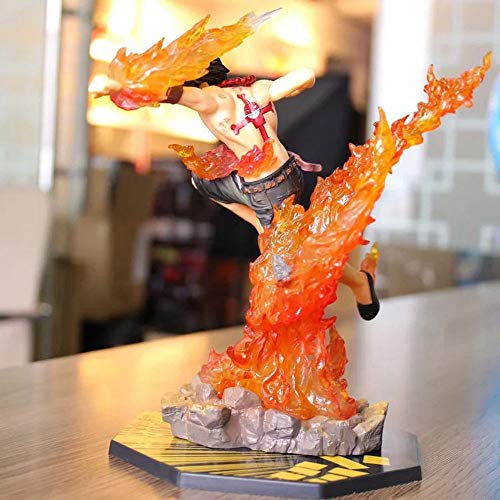 YSKCSRY Una Pieza de Super Lucha contra la Escena Ace Puño de Fuego Ultraman Ace Batalla Edición en Caja Modelo Animado Figura decoración Estatua Modelo Colección de Juguete 21cm Altura
