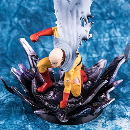 YUEDAI Juguete Estatua Punch Superman Modelo de Juguete Exquisito Anime Decoración Decoración Saitama Profesor Tres Generaciones 25 CM