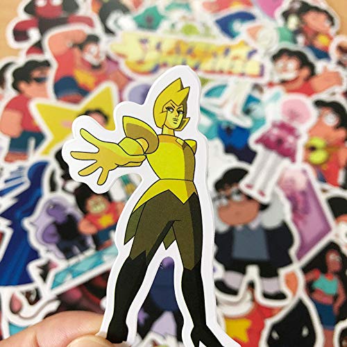 YUHANG Personaje de Dibujos Animados Universe Boy Sticker Steven Universe Anime Sticker PVC Impermeable No Repetir 50 Uds