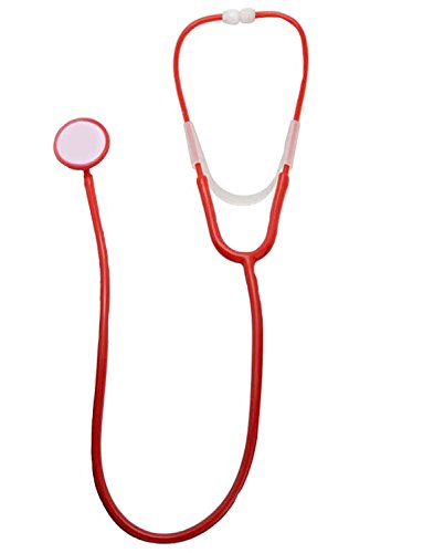 Yummy Bee - Estetoscopio Juguete Disfraz Mujer - Doctor Enfermeras Plástico Rojo de Médicos - Fiestas de Disfraces