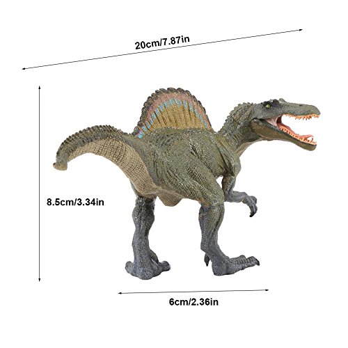 Zerodis Figuras realistas del Dinosaurio, Figura plástica de Spinosaurus Juguetes educativos del Dinosaurio Modelos para los niños Niños pequeños Regalo patrón Spinosaurus
