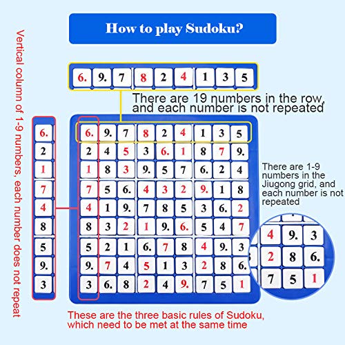 Zoloyo Juego de mesa para niños, Sudoku Juego Ajedrez Tablero de Dejar Puzzle Juego de Mesa Niños Ciencia Y Educación Temprana Educación Jardín de Infantes