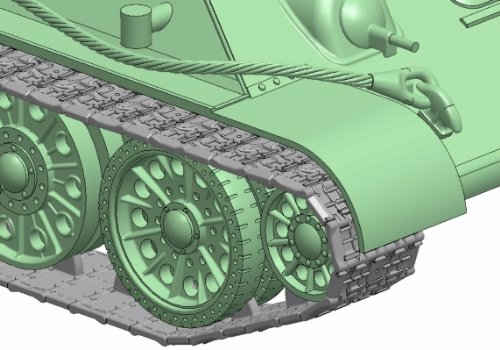 Zvezda 500785001 - Maqueta de Tanque Ruso T34/76 Snap-Fit de la Segunda Guerra Mundial (Escala 1:72)