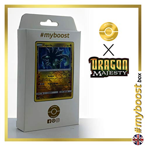 Zygarde 49/70 Holo Reverse - #myboost X Sun & Moon 7.5 Dragon Majesty - Coffret de 10 Cartes Pokémon Aglaises