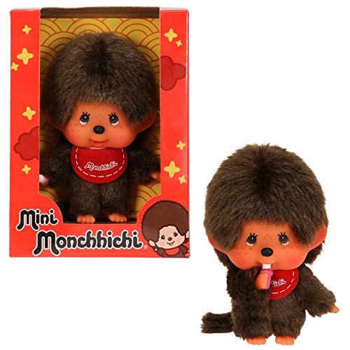Bandai-SE24128 Monchhichi - Peluche Mini Moncchichi-SE24128, SE24128, Multicolor