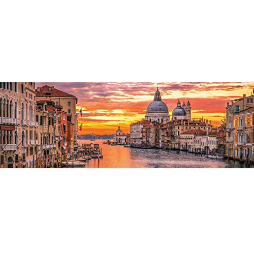 Clementoni-39426 Puzzle 1000 Piezas Panorama El Gran Canal - Venecia (39426.5)