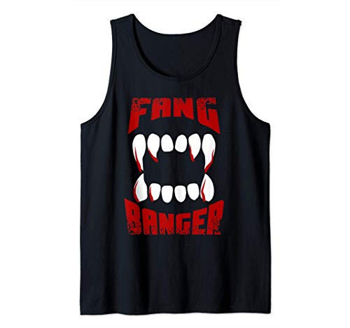Fang Banger Halloween Love Vampiros Camiseta sin Mangas
