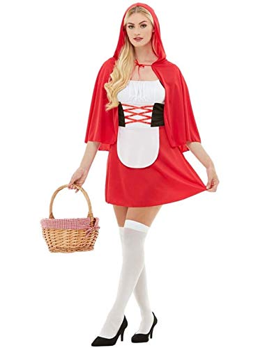 Funidelia | Disfraz de Caperucita roja para Mujer Talla XL ▶ Caperucita, Lobo Feroz, Cuentos - Rojo
